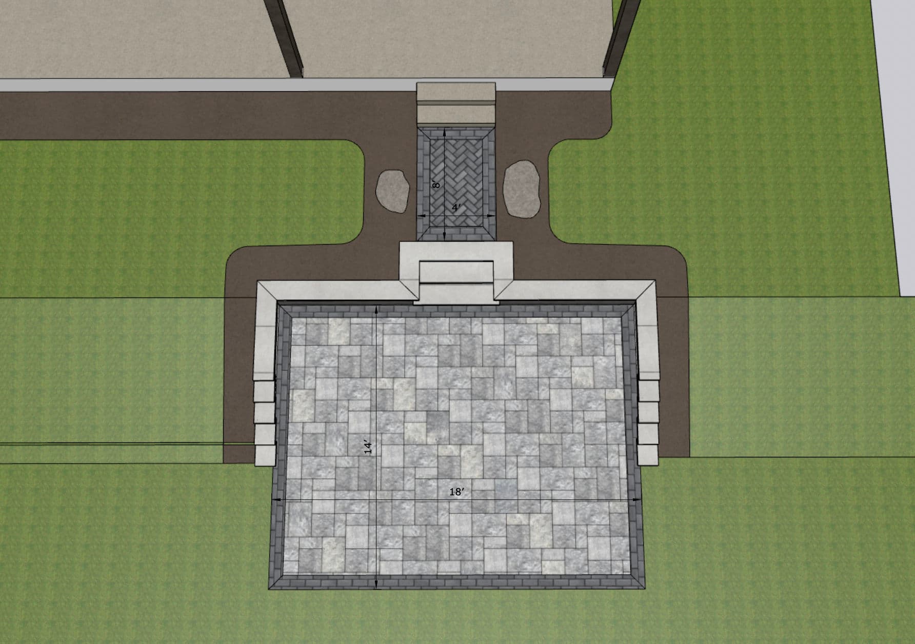 Paver Patio and Walkway Build in Westfield image