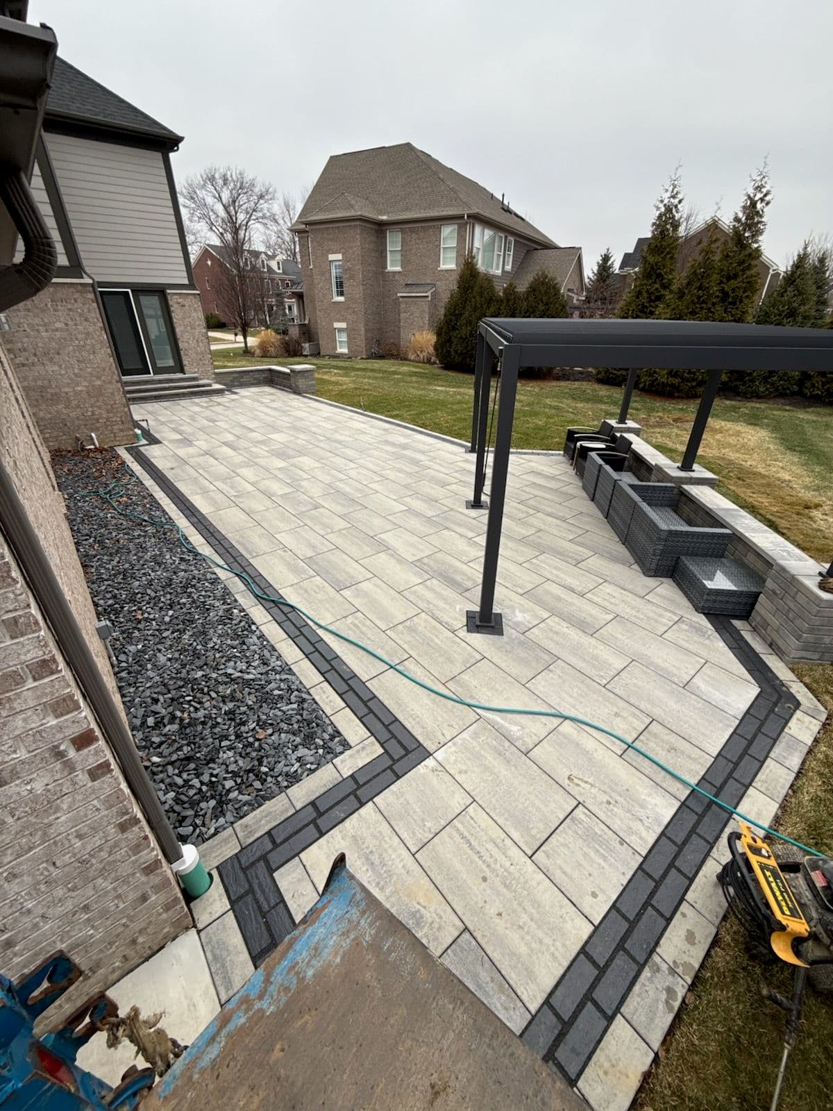 Project New Outdoor Patio Installation with Pergola image