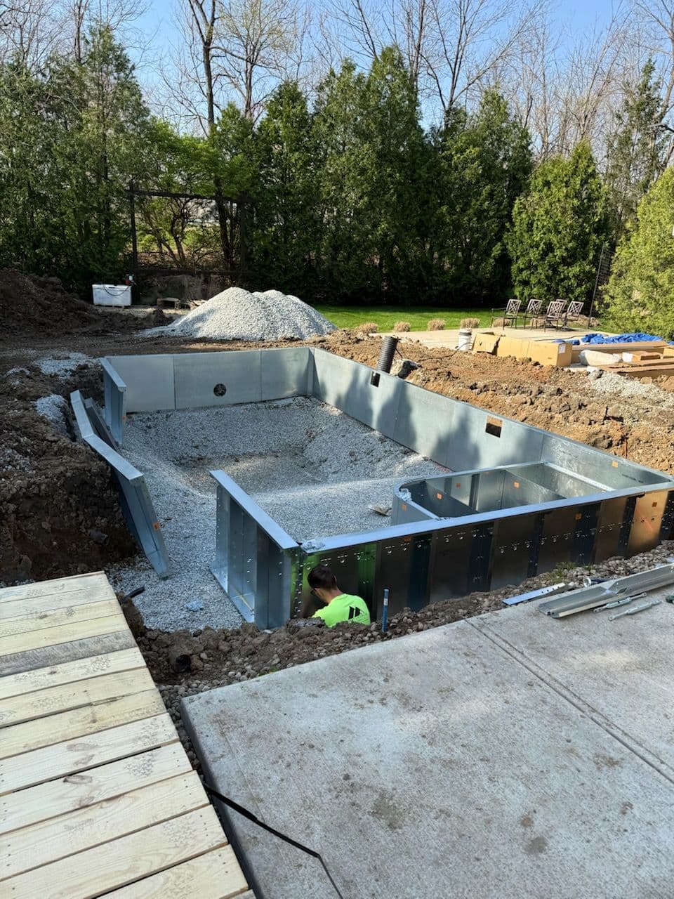 Summit Landscape Pool Installation Excitement image