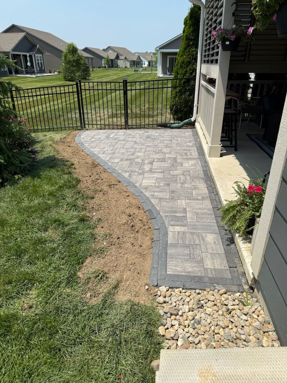 Project Elegant Fishers Paver Patio Transformation Finished image