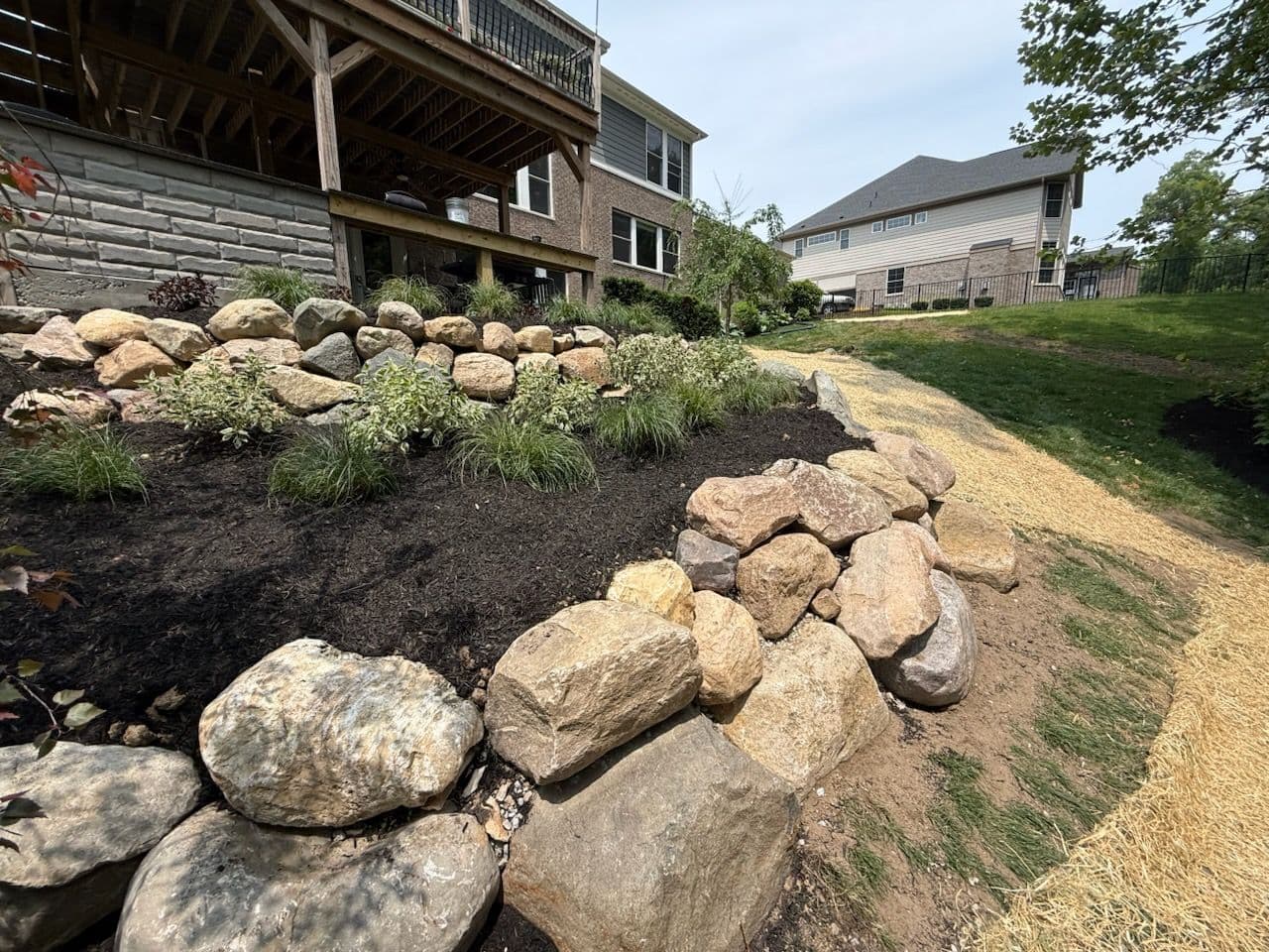 Breathtaking Fishers Yard with Rock Detail image