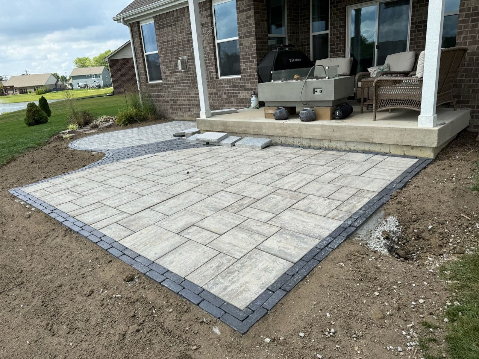 Sleek Paver Patio Transformation in Fishers image