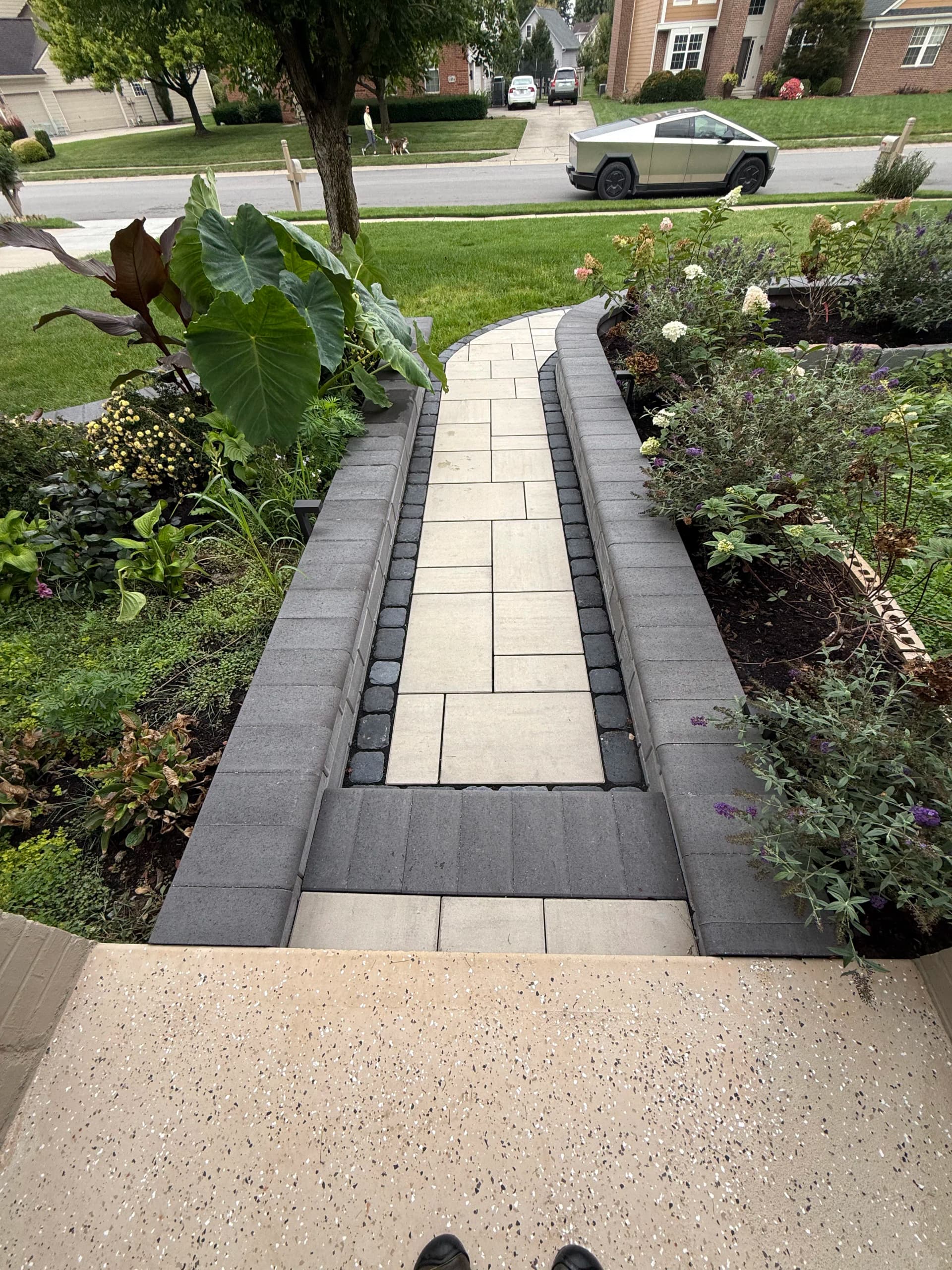 Gallery photos for Paver Walkway and Garden Wall Upgrade in Fishers: Image #1