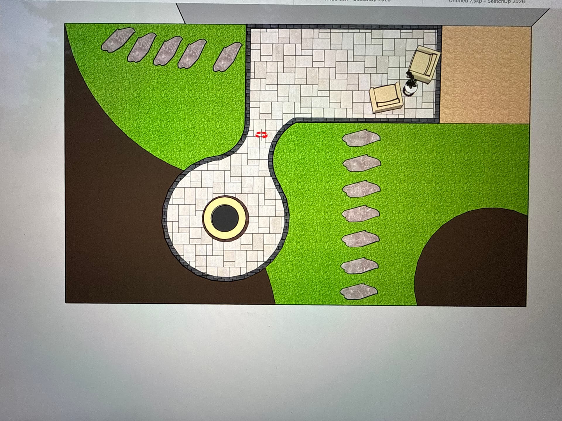 McCordsville Paver Patio Design Coming Together image
